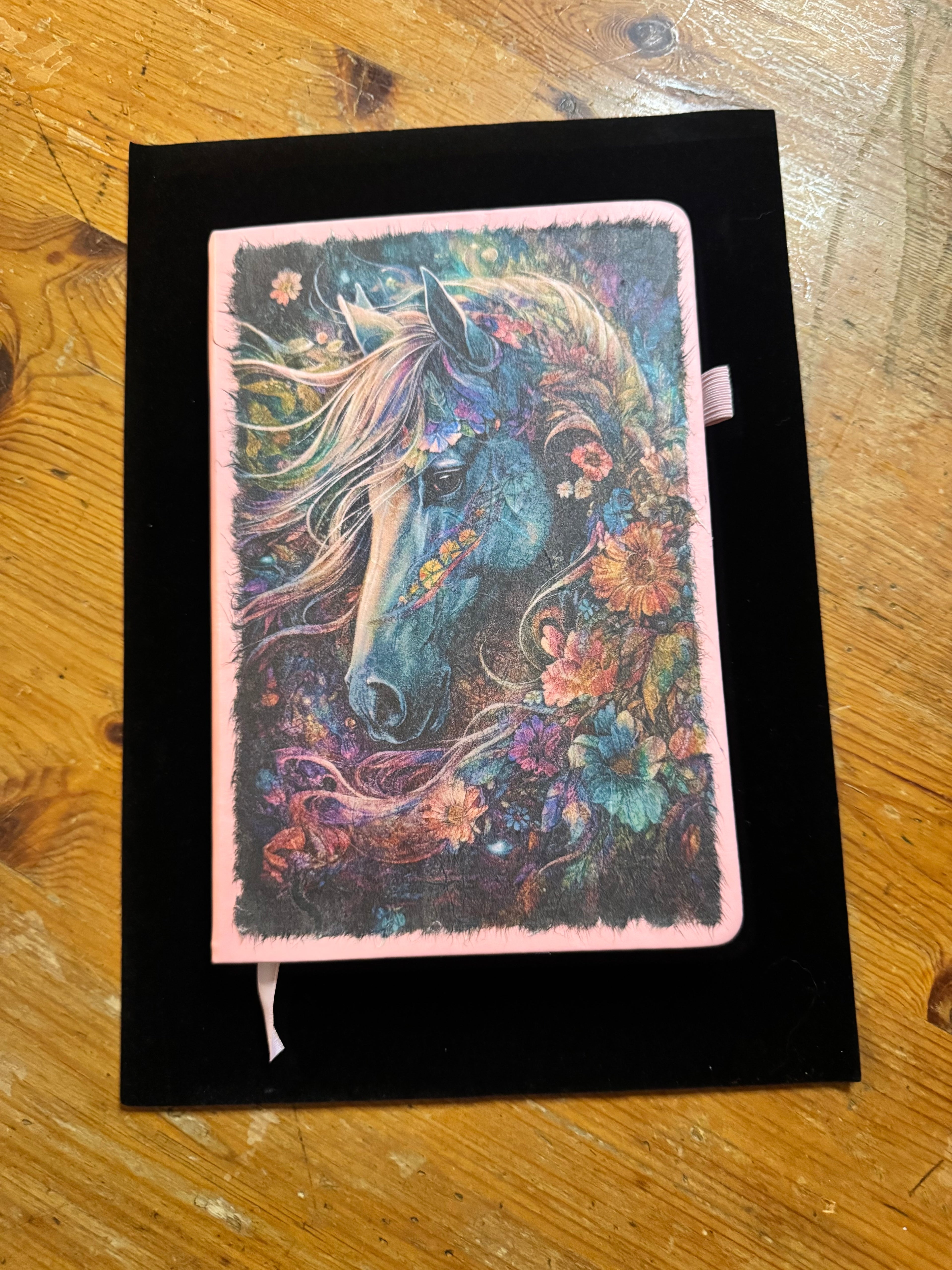 Colorful Horse Notebook $25