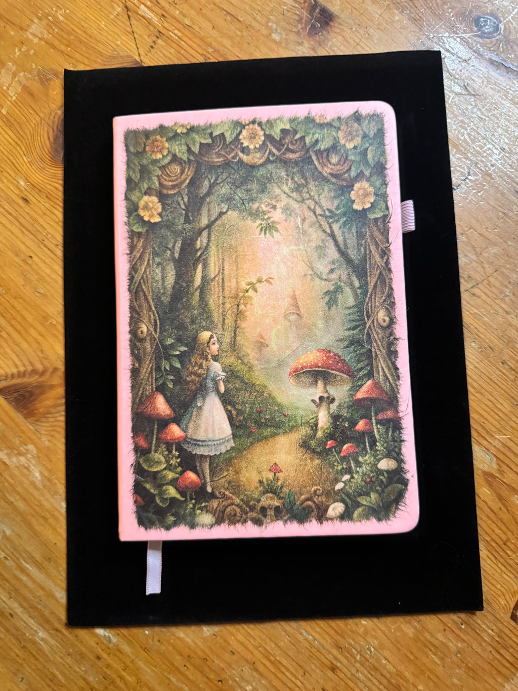Alice in Wonderland Notebook $25