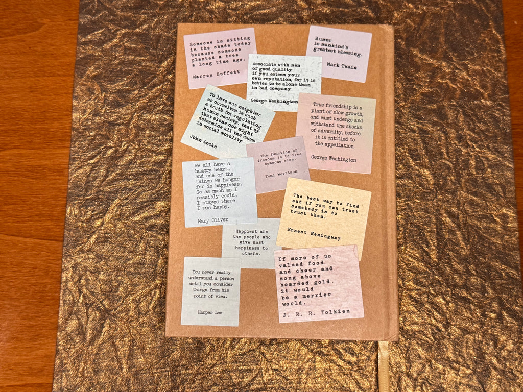 Block Style Quote Book