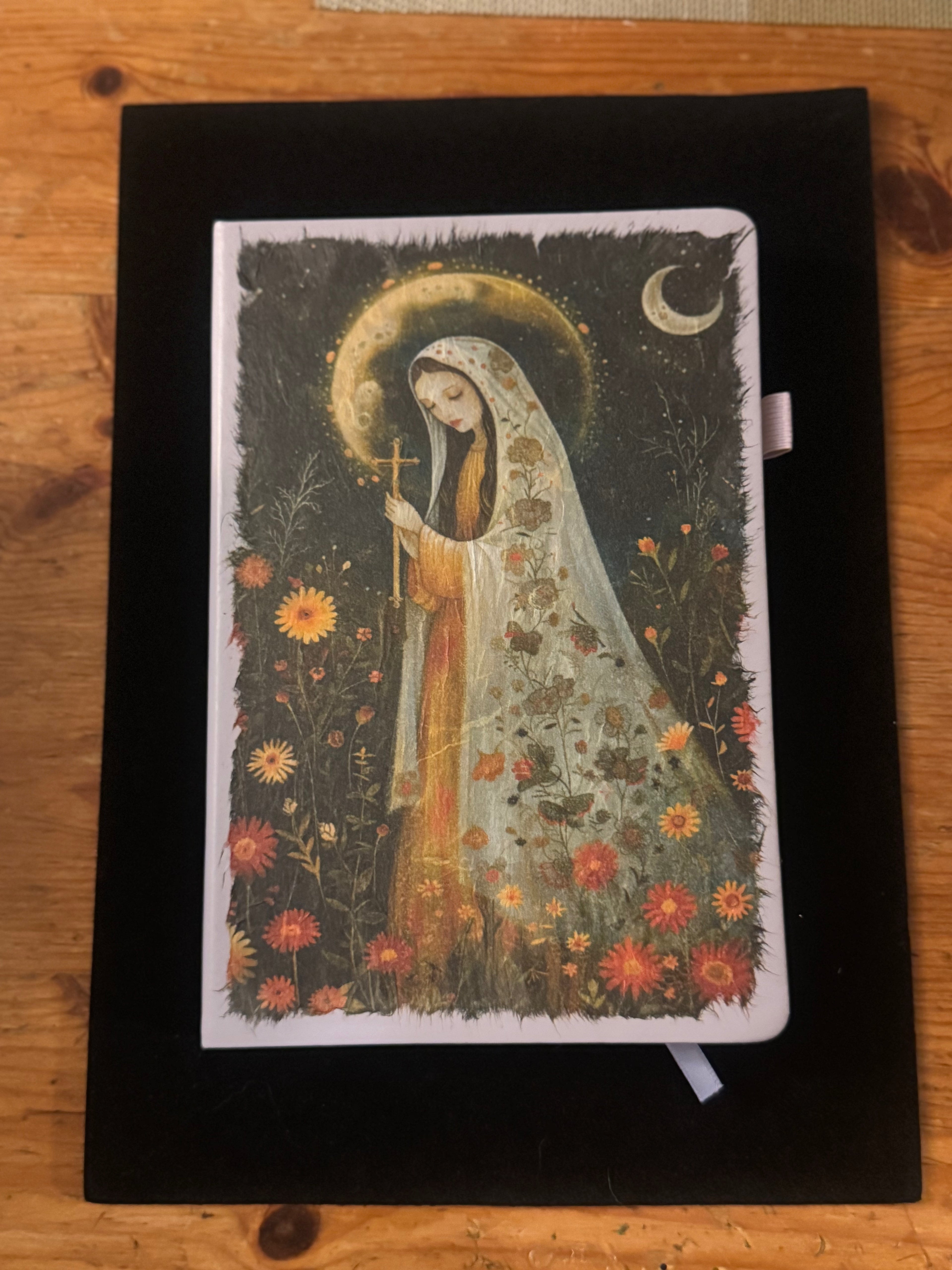 Majestic Mother Mary Lavender Journal $25