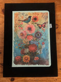 Bright Flowers Blue Green Journal $25