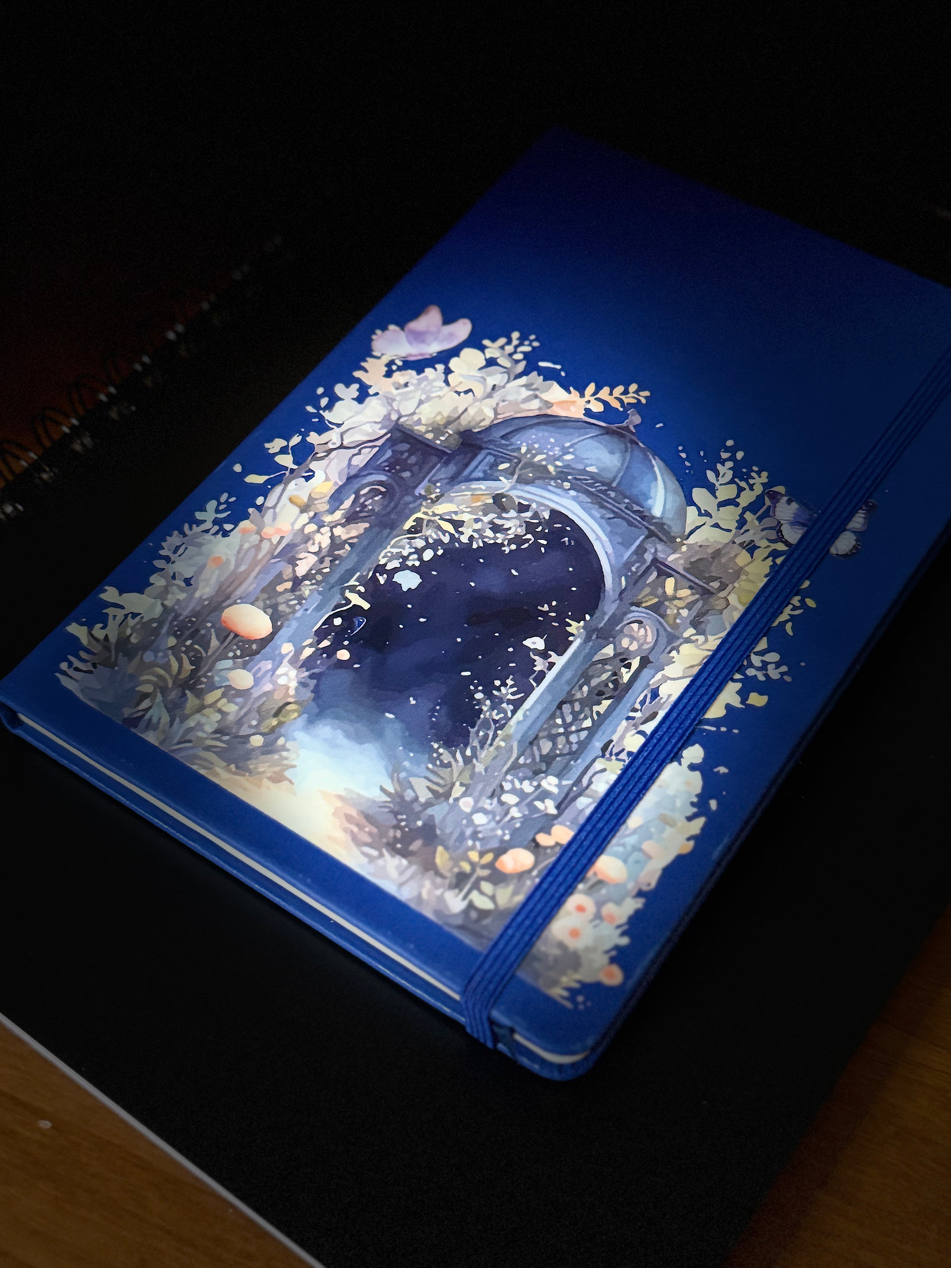 Garden Gate Blue (moonlight) Journal $25