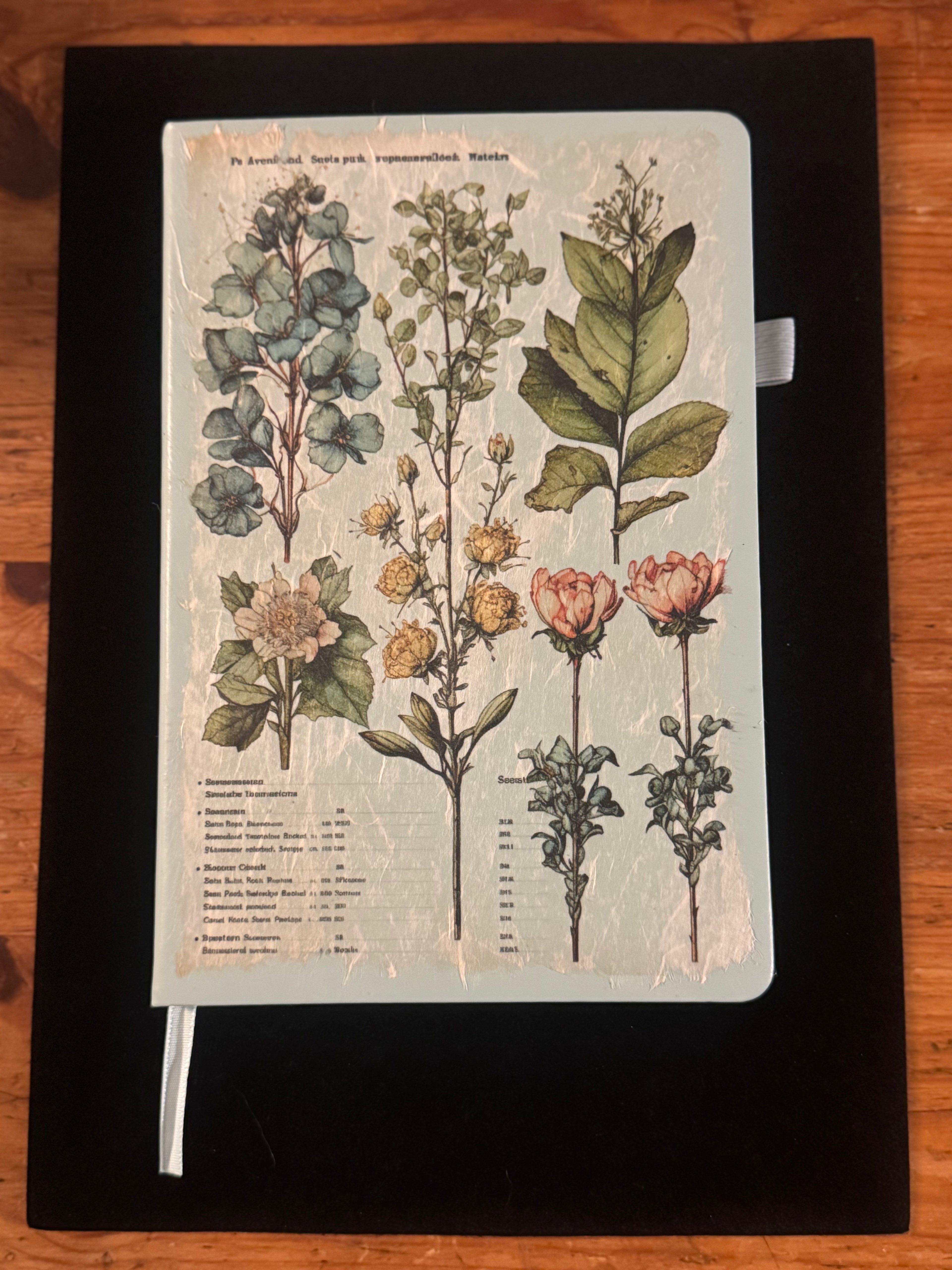 Botanicals Blue Green Journal $25