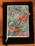 Bright Flowers Blue Green Journal $25
