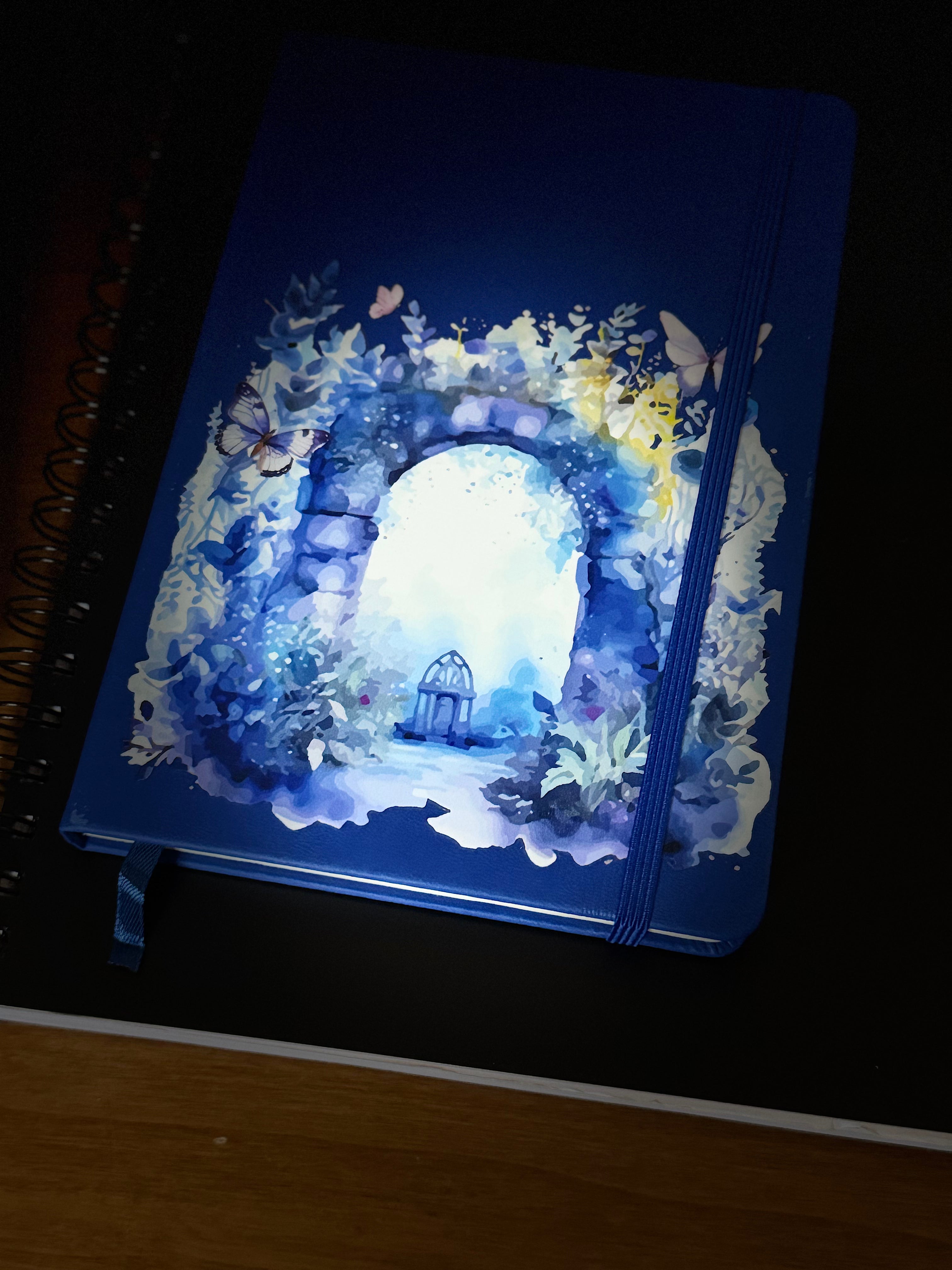 Garden Gate Blue (daylight) Journal $25