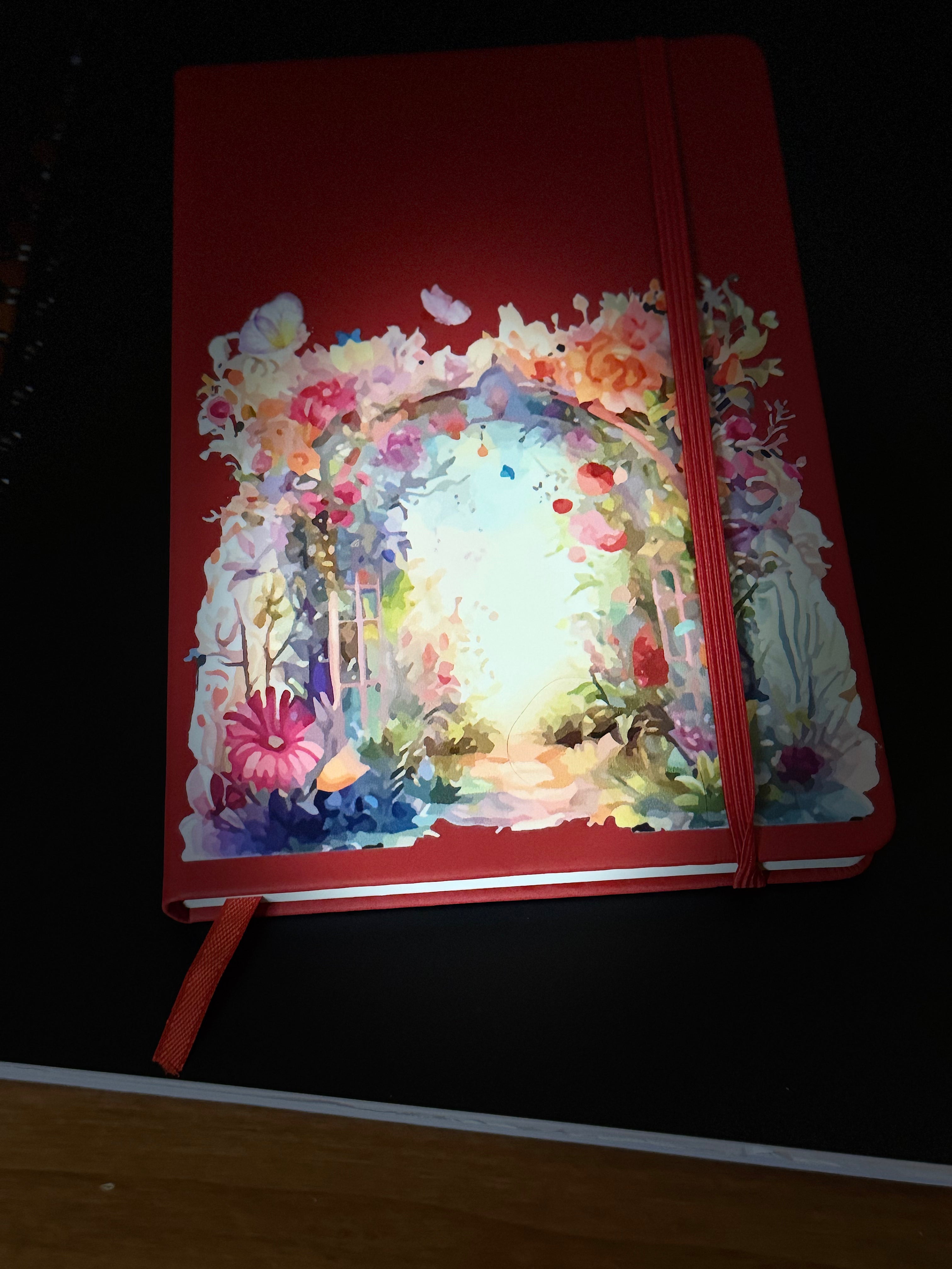 Garden Gate Red Journal $25