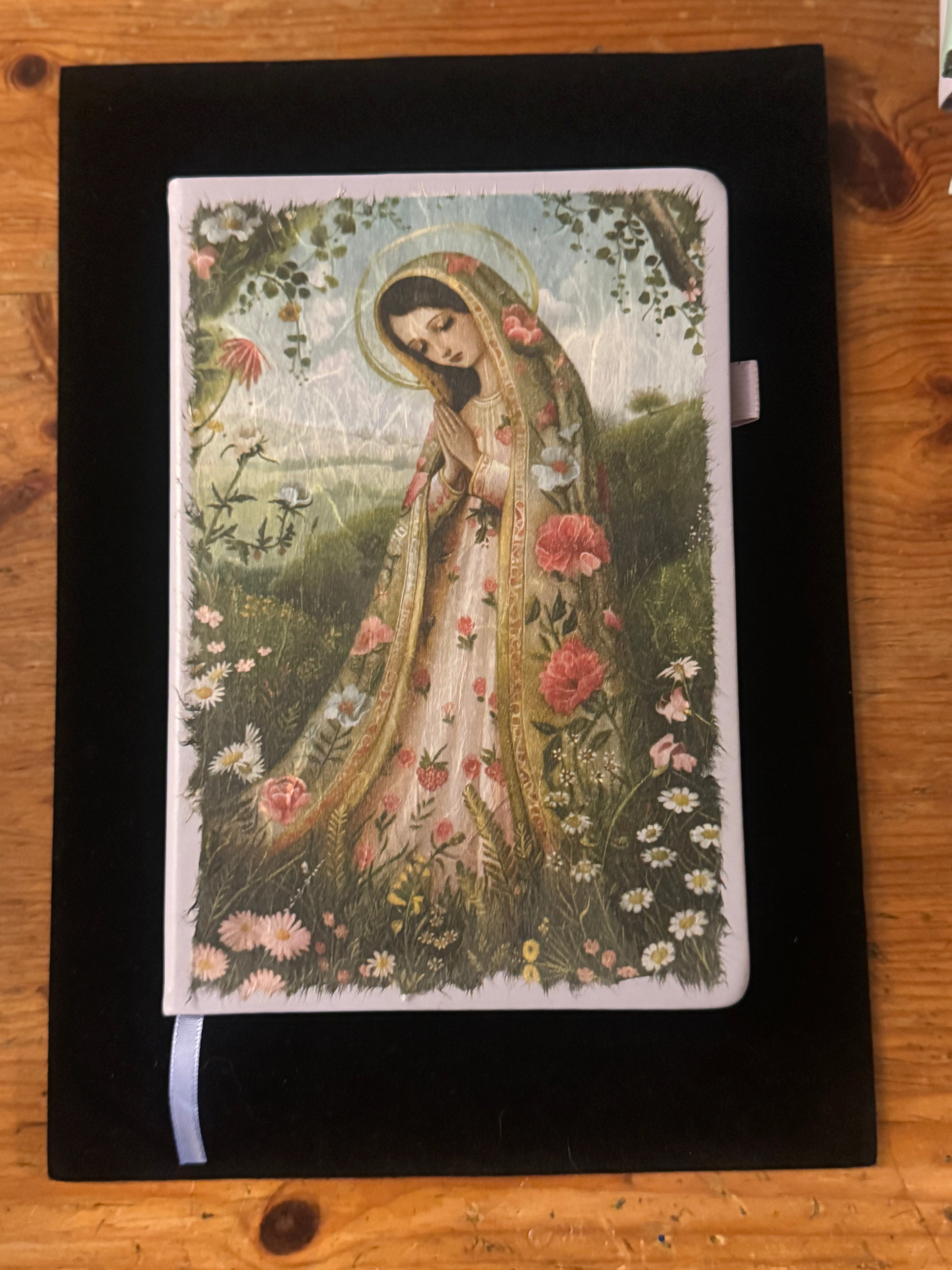 Majestic Mother Mary Pink Journal $25